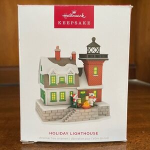 NEW Hallmark Keepsake 2025 Holiday Lighthouse Christmas Ornament Magic Light NIB